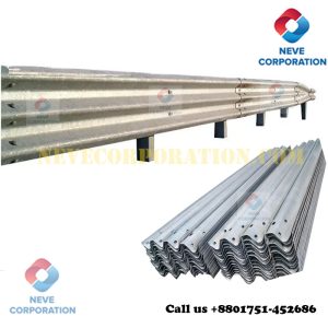 Metal crash barrier w steel beam guardrail Bangladesh