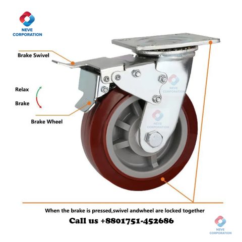 Rotatory Caster Wheels 360 Degree - Castor Wheels Bangladesh - NEVE Corporation