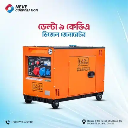 Delta 9kVA 7kW Silent Canopy Diesel Generator in Bangladesh